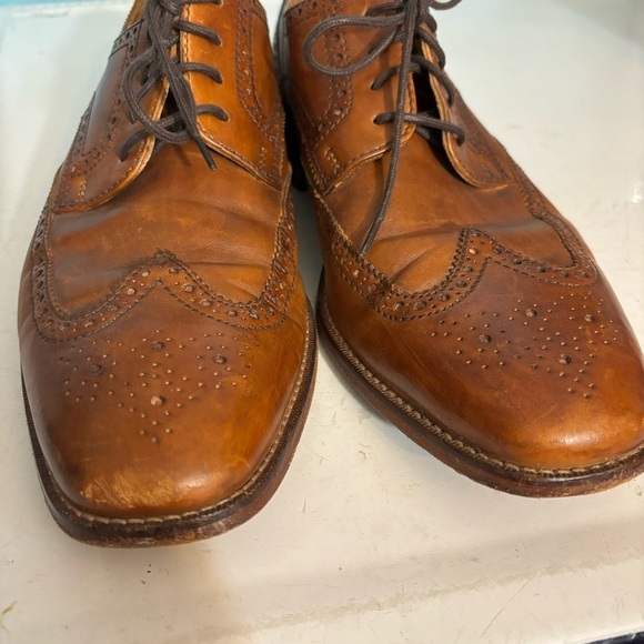Cole Haan men’s tan leather wingtip oxfords in size 10.5 C09303 - Picture 7 of 12